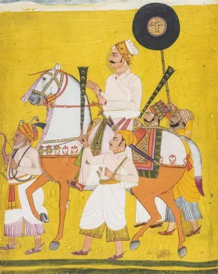 Raja Sawai Jai Singh II on Horseback: Portraiture Meets Mystical Majesty!